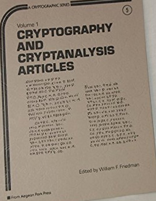Cryptography and Cryptanalysis Articles, Volume 1