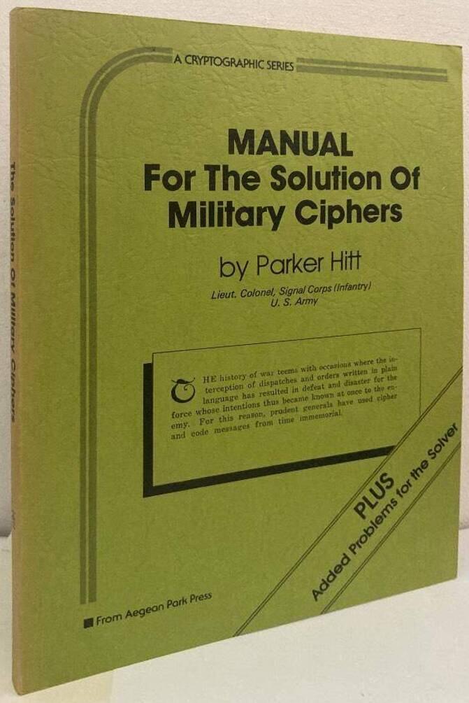 Manual for the Solution of Military Ciphers