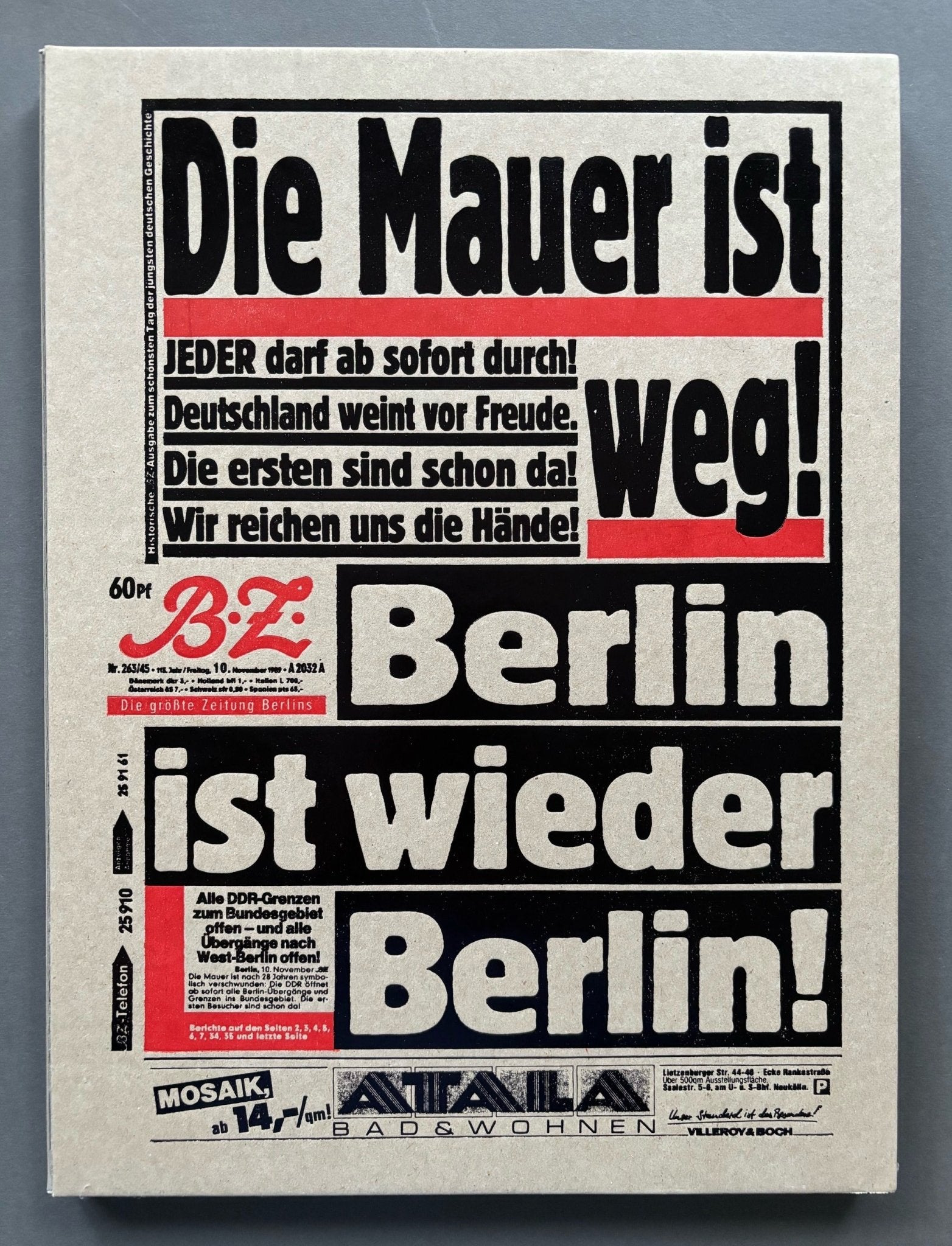 Die Mauer ist Weg!