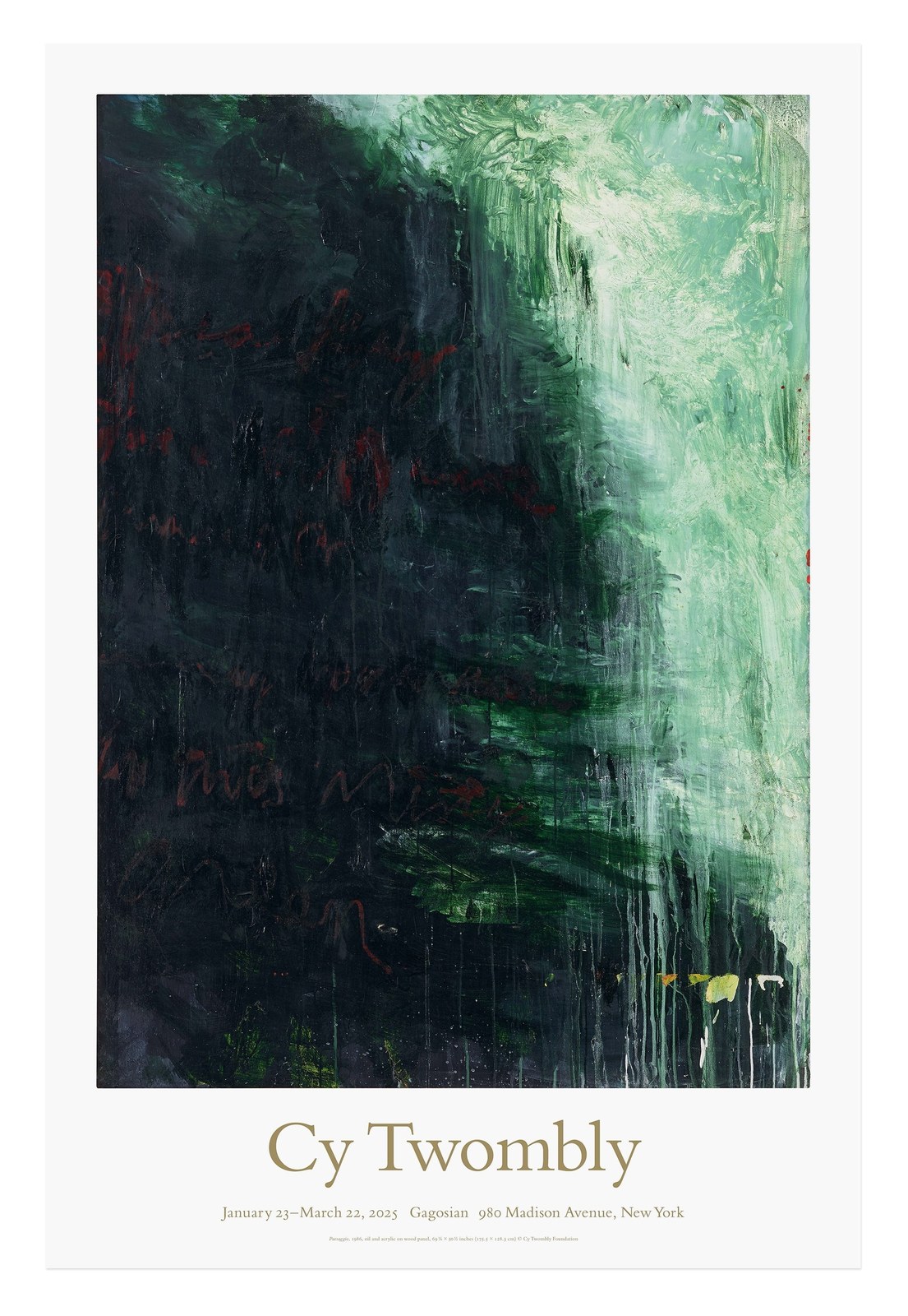Cy Twombly: Paesaggio Poster