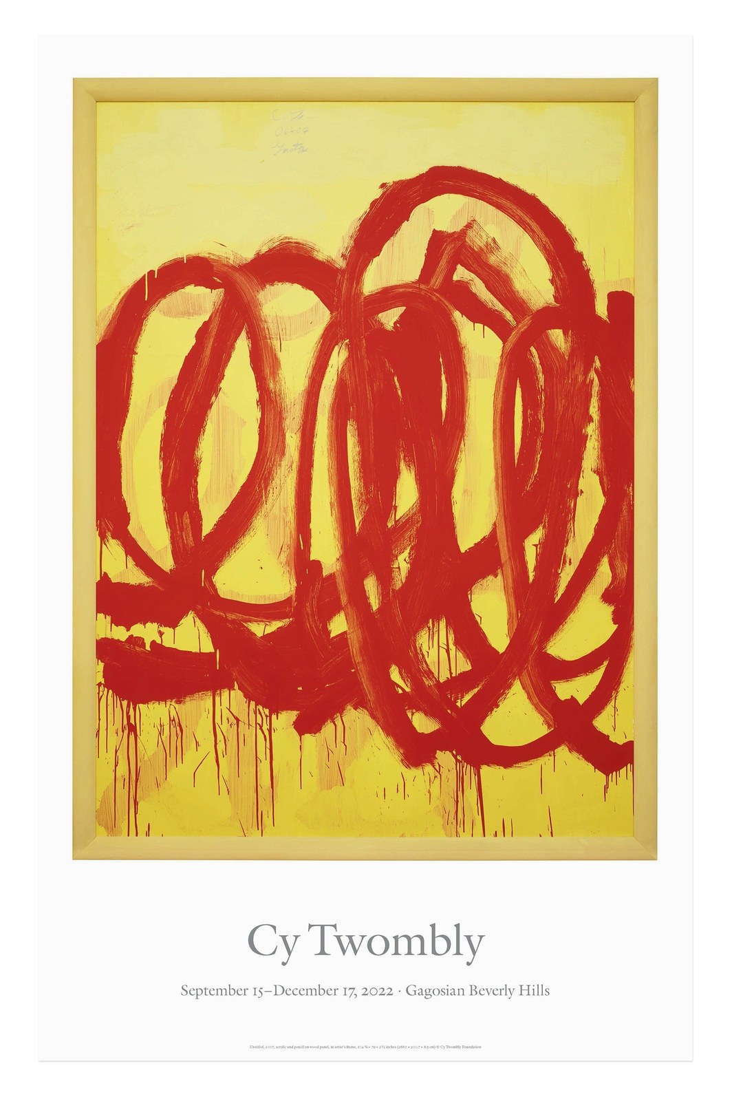 Cy Twombly: Untitled (2007) Poster