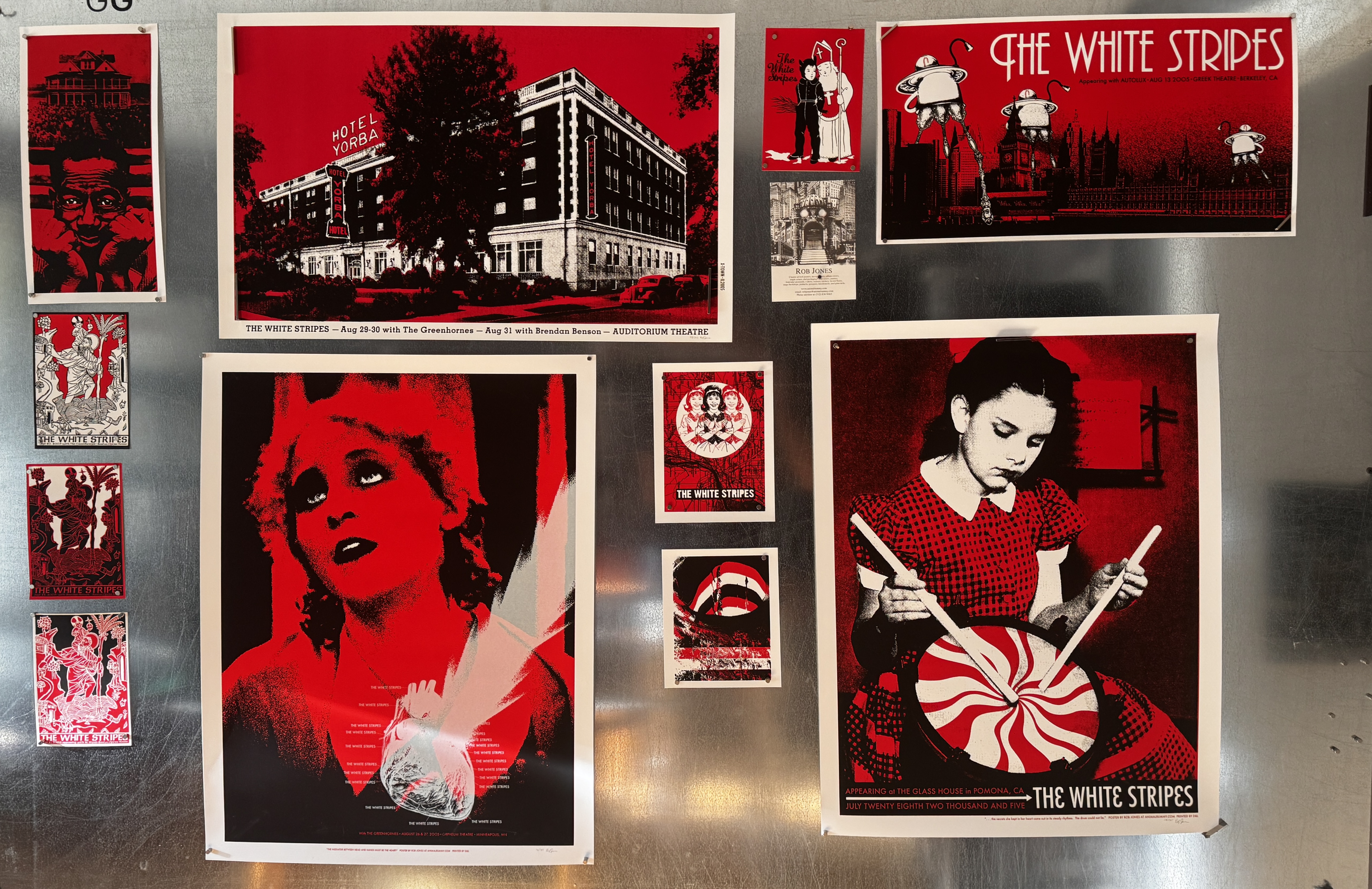White Stripes Print Set