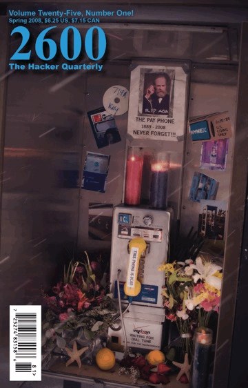 2600: The Hacker Quarterly, Spring 2008