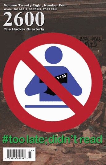 2600: The Hacker Quarterly, Winter 2011-2012