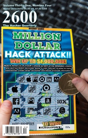 2600: The Hacker Quarterly, Winter 2014-2015