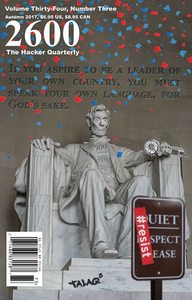 2600: The Hacker Quarterly, Autumn 2017