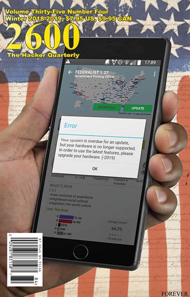 2600: The Hacker Quarterly, Winter 2018-2019