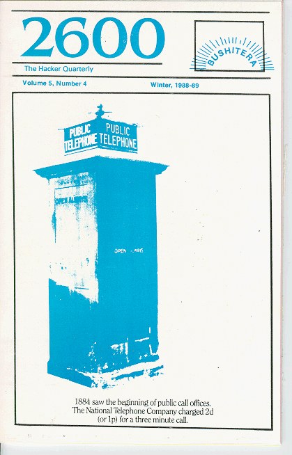 2600: The Hacker Quarterly, Winter 1988-1989